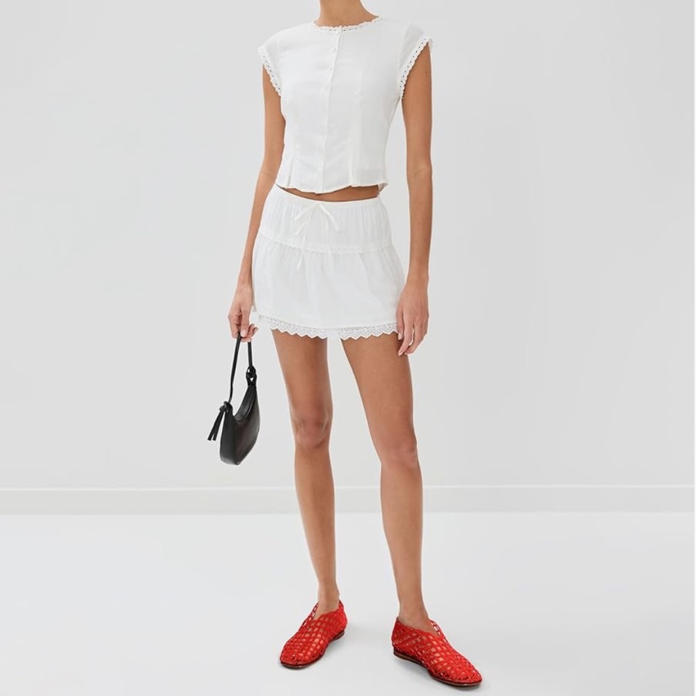 Red jelly mesh ballet flats ❤️